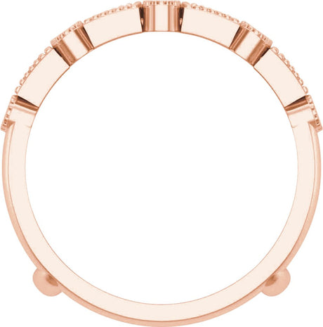 14K Rose Gold 1/2 CTW Natural Diamond Ring Guard