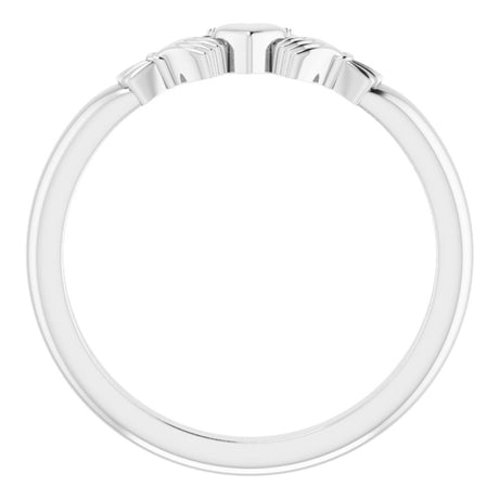 14K White Gold Claddagh Ring