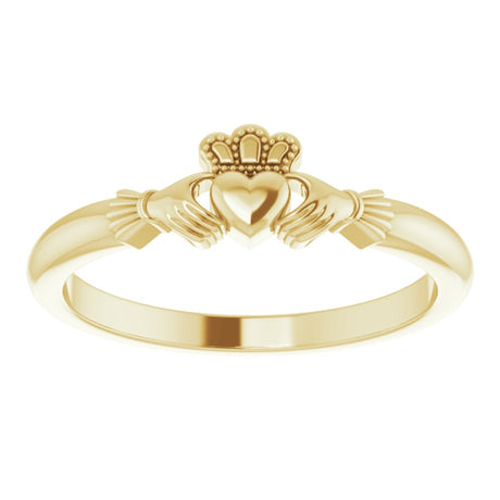 10K Yellow Gold Claddagh Ring
