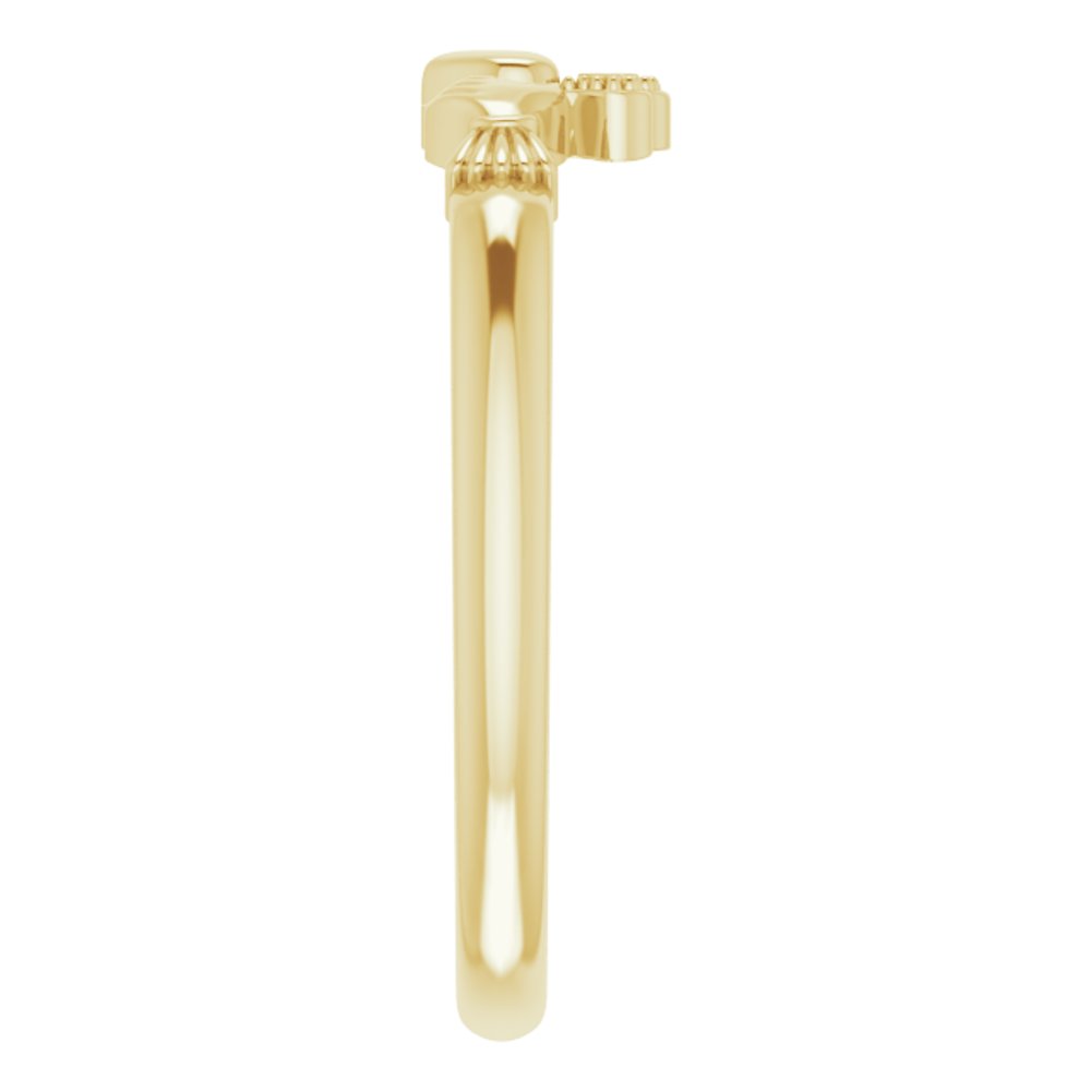 10K Yellow Gold Claddagh Ring