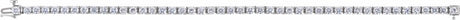 14K White Gold 1 CTW Natural Diamond Illusion-Set Line 7" Bracelet
