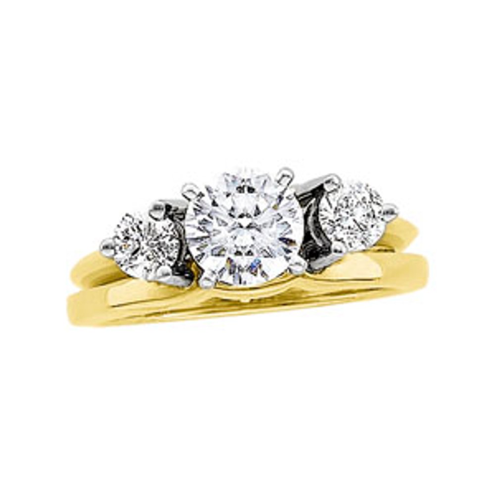 14K Yellow 1/2 CTW Natural Diamond Wrap-Style Ring Enhancer