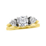 14K Yellow 1/2 CTW Natural Diamond Wrap-Style Ring Enhancer