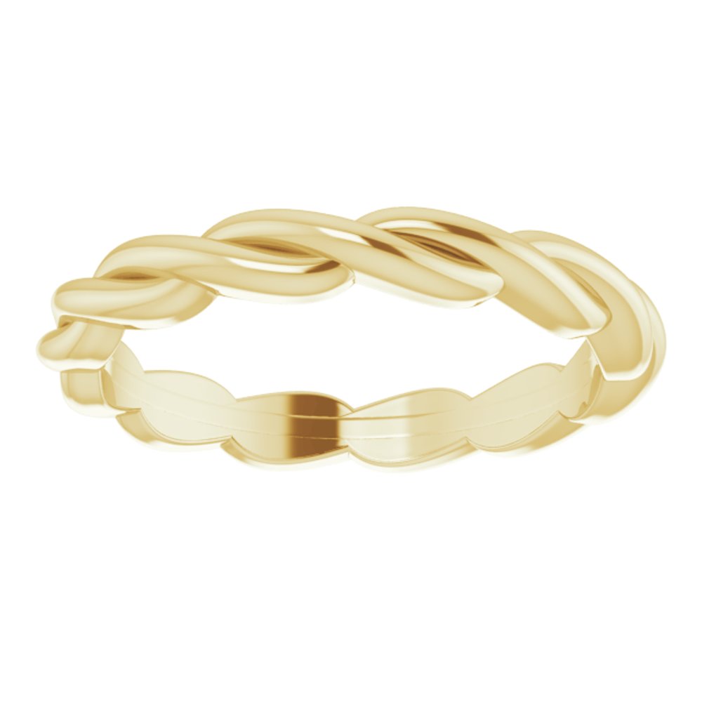 14K Yellow Woven-Design Band