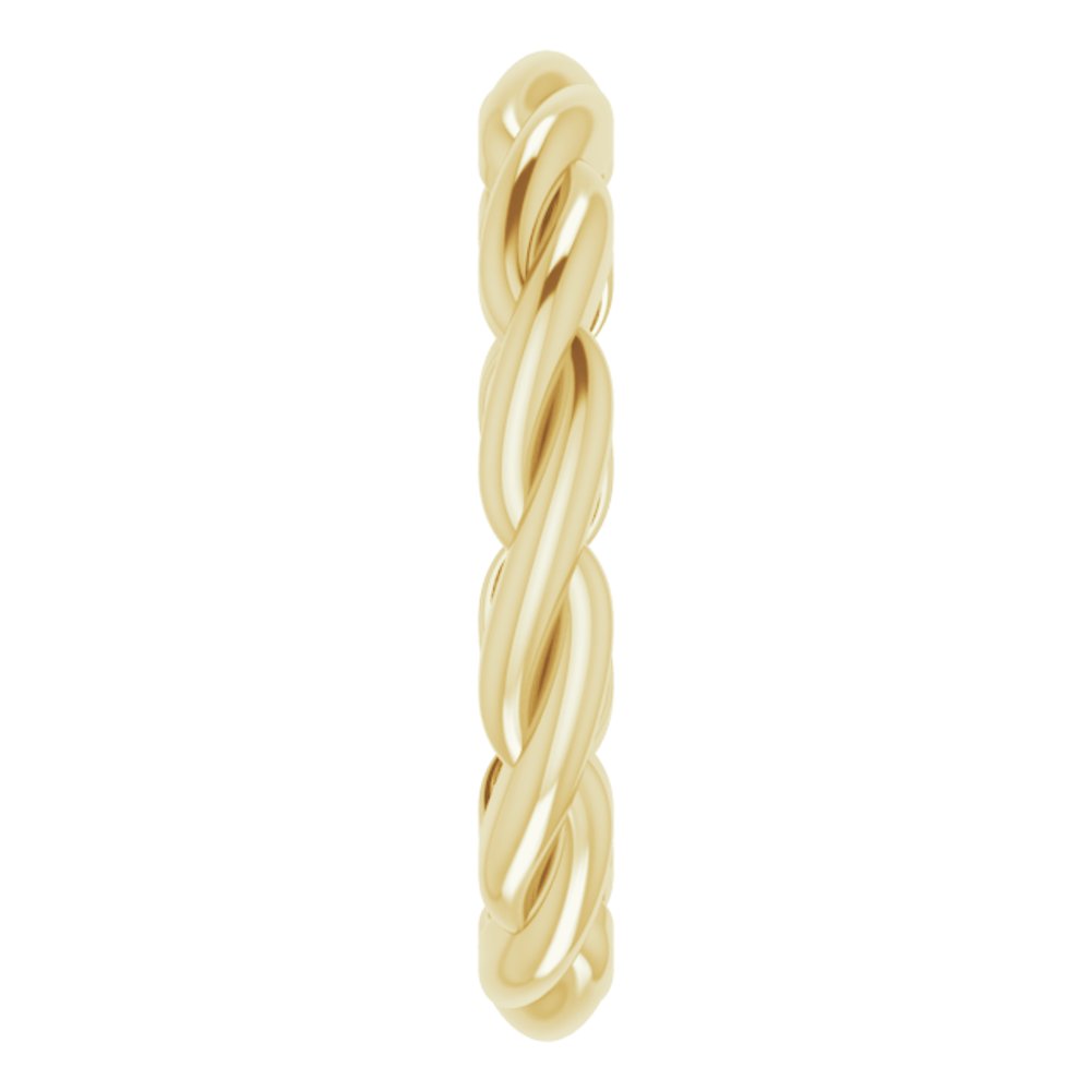 14K Yellow Woven-Design Band