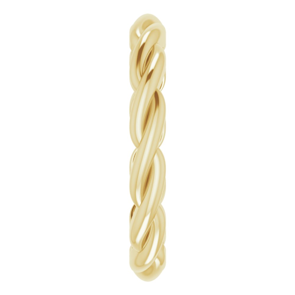 14K Yellow Woven-Design Band
