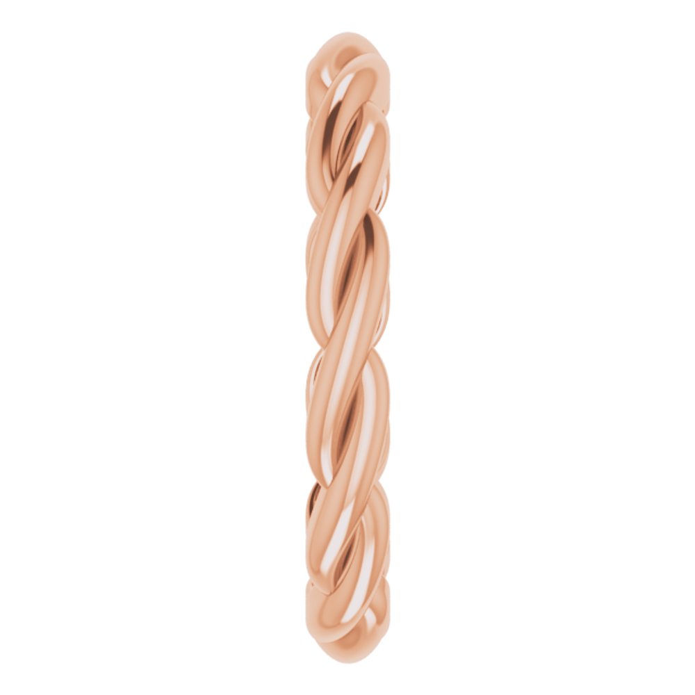 14K Rose Woven-Design Band