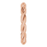 14K Rose Woven-Design Band