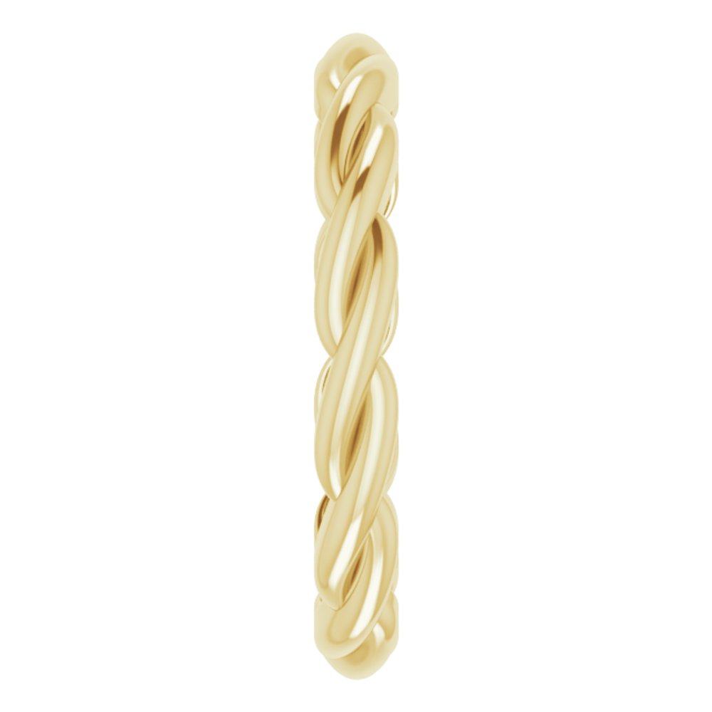 14K Yellow Woven-Design Band