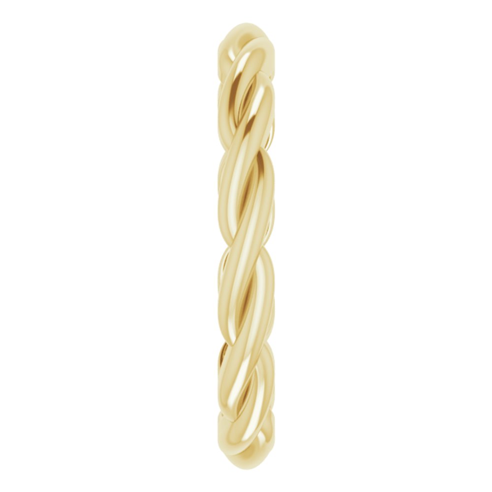 18K Yellow Woven-Design Band Size 5.5