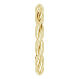 18K Yellow Woven-Design Band Size 5.5