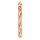 18K Rose Woven-Design Band Size 5.5