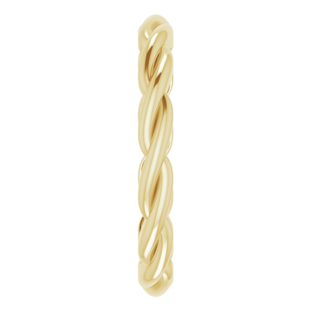 14K Yellow Gold Woven-Design Band Size 6
