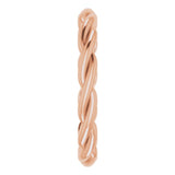 14K Rose Gold Woven-Design Band Size 6.5