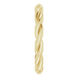 14K Yellow Gold Woven-Design Band Size 6.5