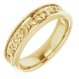 14K Yellow Claddagh Band Sze 9.5