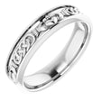 14K White Claddagh Band Sze 11.5