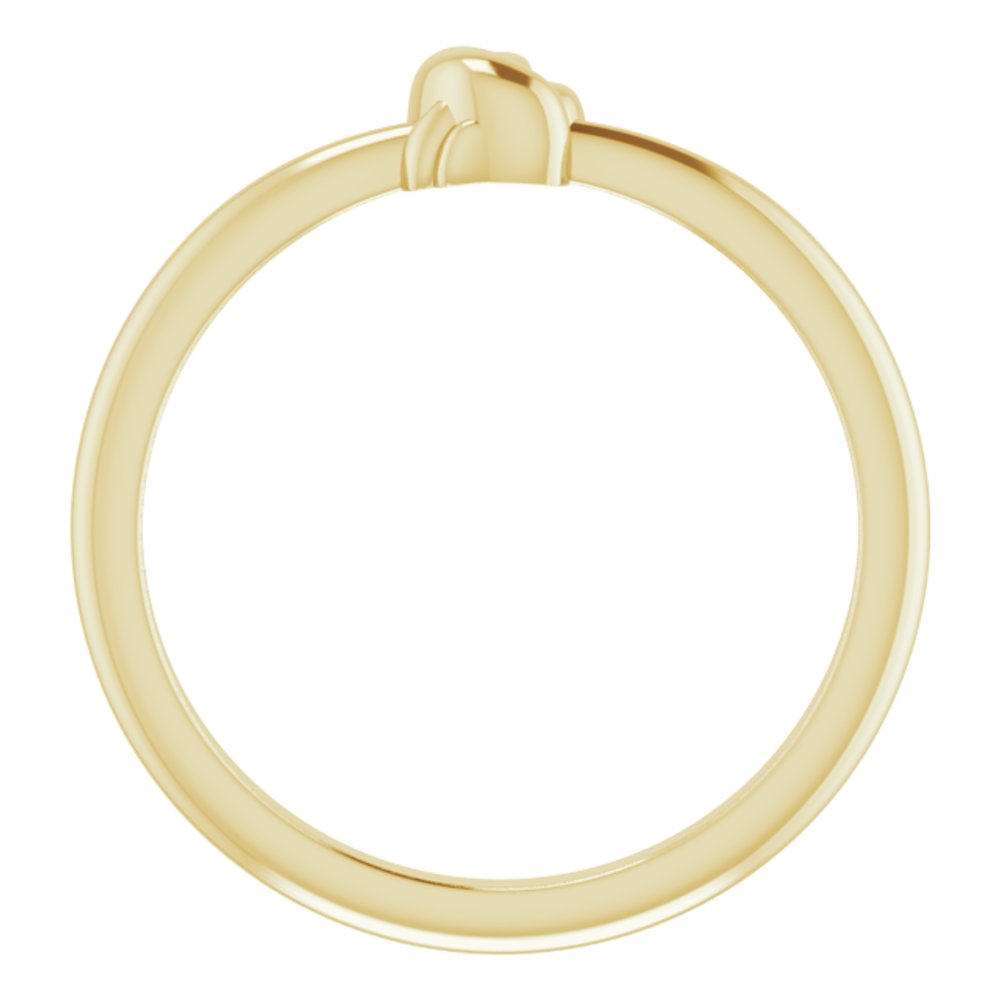 14K Yellow Gold Stackable Knot Ring