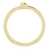 14K Yellow Gold Stackable Knot Ring