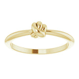 14K Yellow Gold Stackable Knot Ring