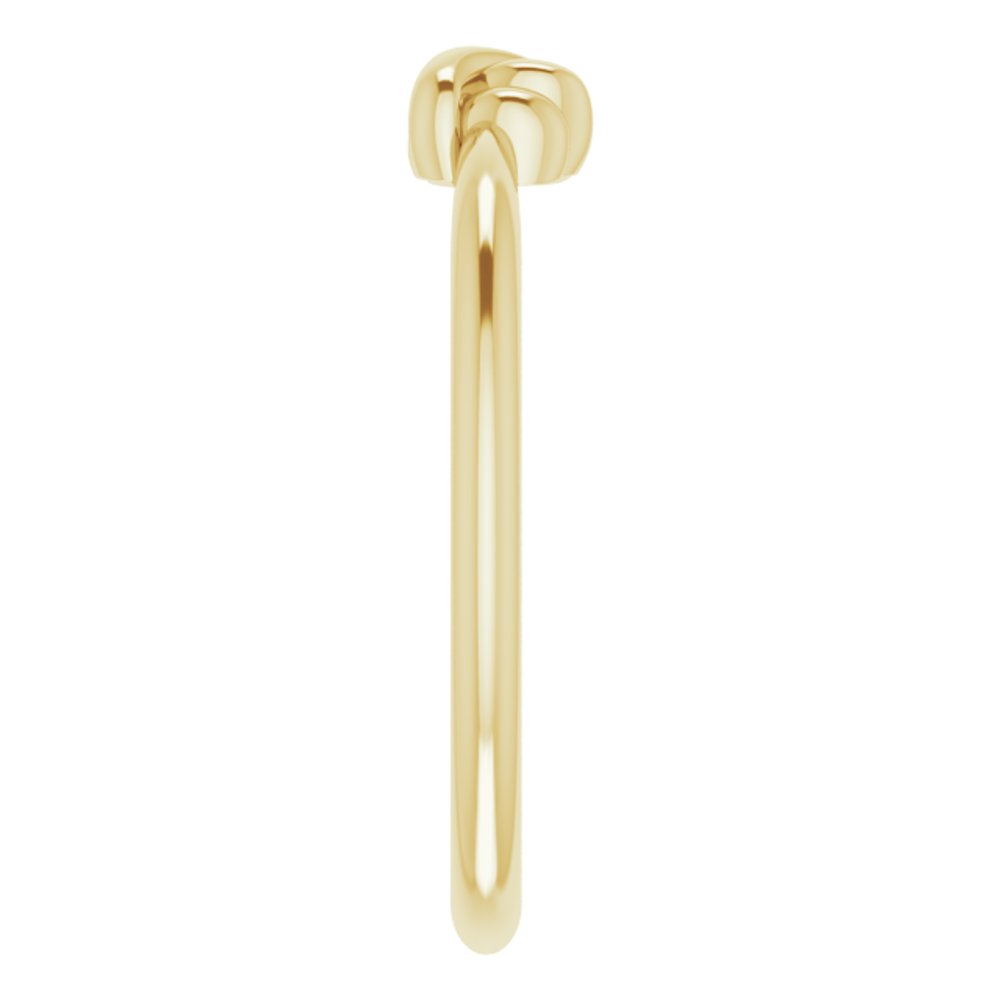 14K Yellow Gold Stackable Knot Ring
