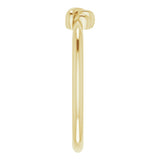 14K Yellow Gold Stackable Knot Ring