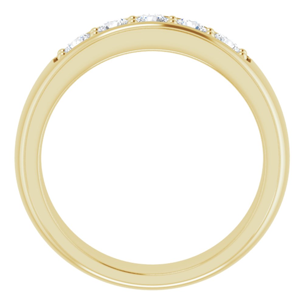 14K Yellow Gold 3/4 CTW Lab-Grown Diamond Band