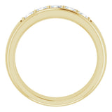 14K Yellow Gold 3/4 CTW Natural Diamond Band