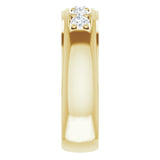 14K Yellow Gold 3/4 CTW Natural Diamond Band