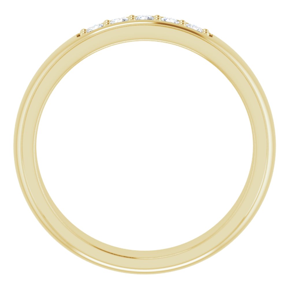 14K Yellow Gold 1/5 CTW Lab-Grown Diamond Band