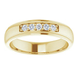 14K Yellow Gold 1/5 CTW Lab-Grown Diamond Band