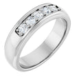 14K White Gold 1/2 CTW Lab-Grown Diamond Band