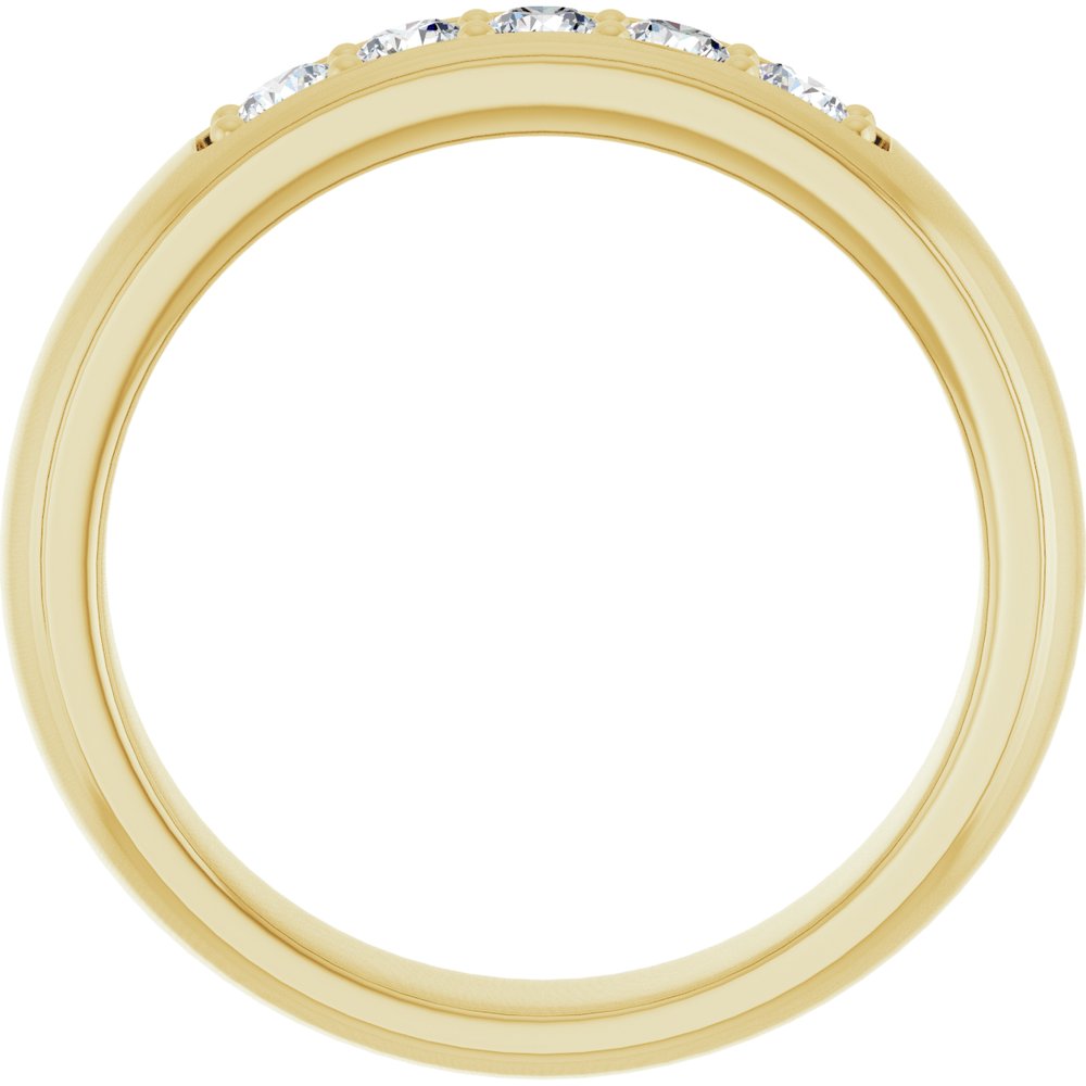 14K Yellow Gold 1/2 CTW Lab-Grown Diamond Band