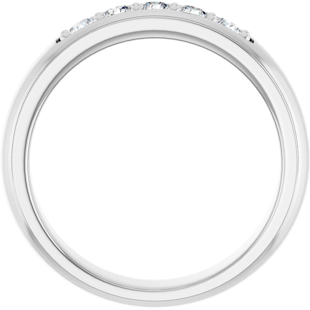 14K White Gold 1/2 CTW Lab-Grown Diamond Band