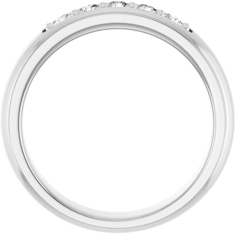 14K White Gold 1/2 CTW Lab-Grown Diamond Band