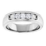14K White Gold 1/2 CTW Lab-Grown Diamond Band