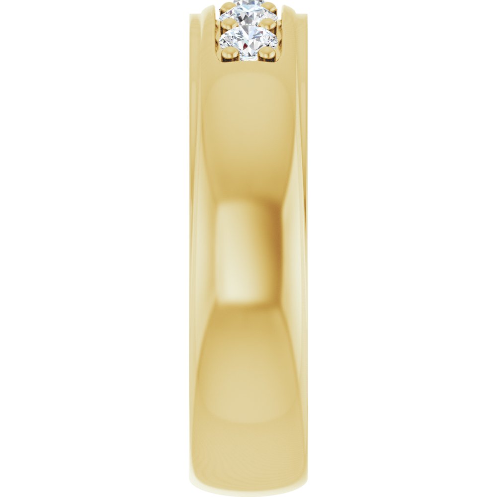 14K Yellow Gold 1/2 CTW Lab-Grown Diamond Band