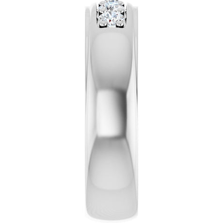 14K White Gold 1/2 CTW Lab-Grown Diamond Band
