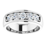14K White Gold 1 1/4 CTW Lab-Grown Diamond Band