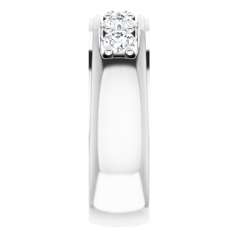 14K White Gold 1 1/4 CTW Lab-Grown Diamond Band
