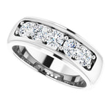 14K White Gold 1 1/4 CTW Lab-Grown Diamond Band