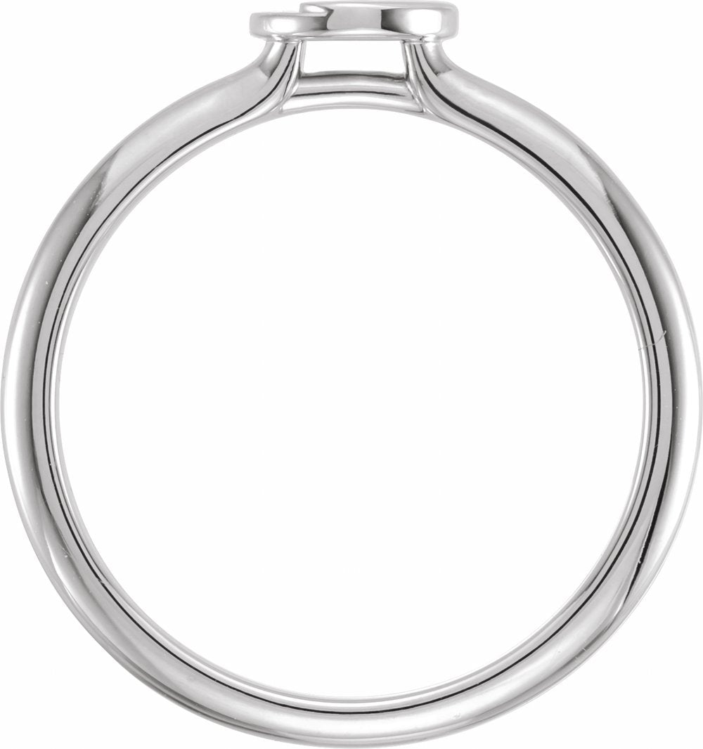 Sterling Silver Stackable Yin Yang Ring