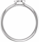 Sterling Silver Stackable Yin Yang Ring