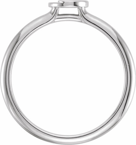 Sterling Silver Stackable Yin Yang Ring