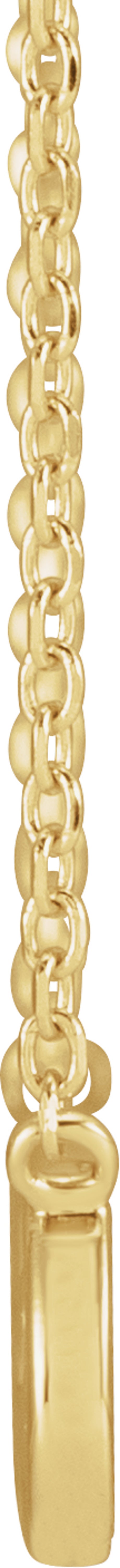 14K Yellow Gold Infinity-Inspired Faith 18" Necklace