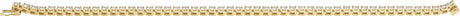 14K Yellow Gold 4 CTW Lab-Grown Diamond Line 7 1/4" Bracelet