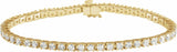 14K Yellow 4 CTW Lab-Grown Diamond Line 7 1/4" Bracelet