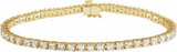 14K Yellow Gold 4 CTW Lab-Grown Diamond Line 7 1/4" Bracelet