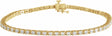 14K Yellow Gold 3 CTW Lab-Grown Diamond Line 7 1/4" Bracelet