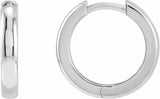 Sterling Silver 15 mm Hinged Hoop Earrings